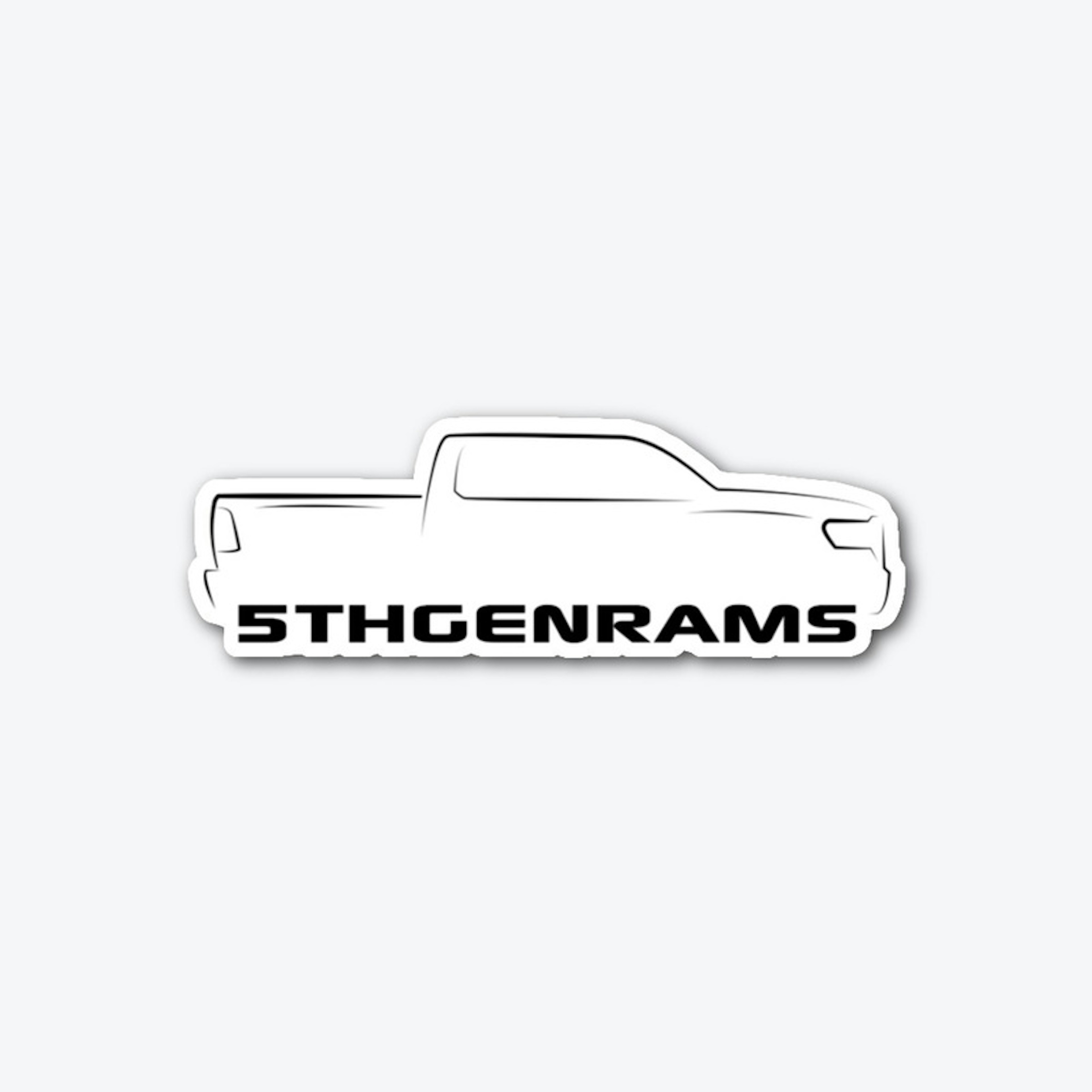 5thGenRams.com Die Cut Logo: