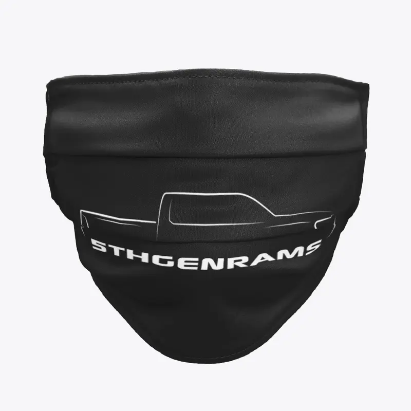 5thGenRams Logo Cloth Mask: